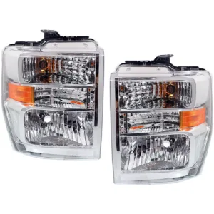 Headlight Set For 2008-2019 Ford E-350 Super Duty 2008-14 E-150 Left Right CAPA