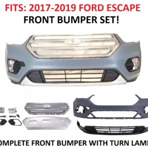 For 2017 2018 2019 FORD Escape Front Bumper Cover with grills and fog lamps NEW